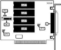 DECISION COMPUTER INTERNATIONAL CO., LTD.   PCCOM 8-BIT ISA 4-PORT RS-232