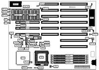 INTEL CORPORATION   486-GL GREEN/VESA