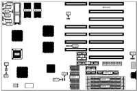 UNIDENTIFIED   286 VLSI TURBO MAINBOARD