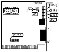 LANCAST   8-BIT 10BASE-T BOARD